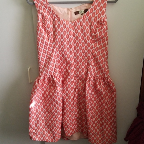 Anthropologie Eva Franco Coral Dress sz 8